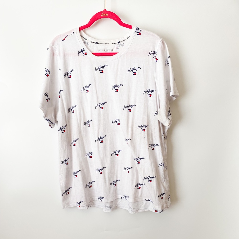 Tommy Hilfiger White Short Sleeve Tee Plus Size 3X